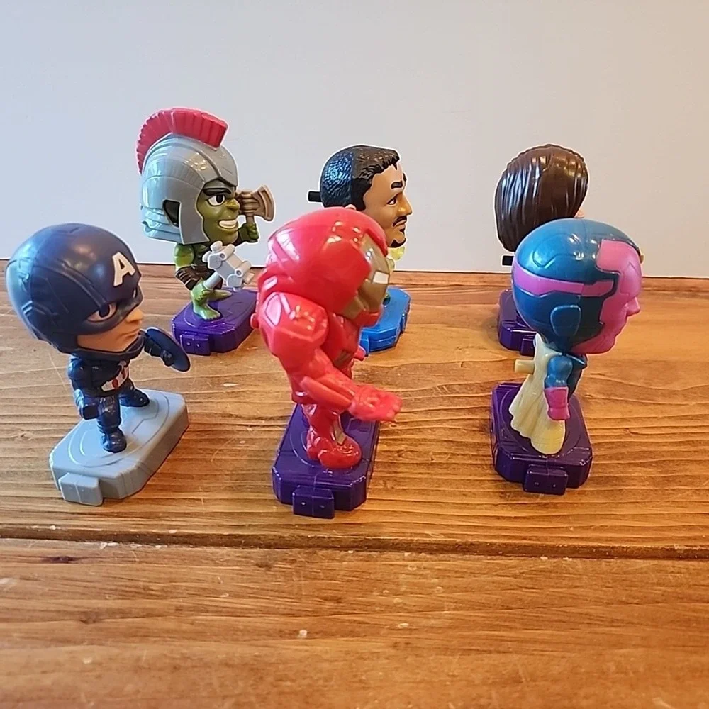 Lot‎ Of 6 Marvel Avengers By McDonalds Action Figures Collectibles Connecting